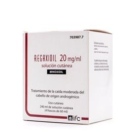 Regaxidil 20 Mg/Ml Solucion Cutanea 4 Frascos 60 Ml